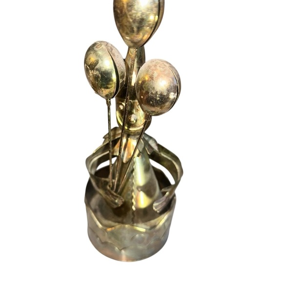 Send in the Clowns Music Box Gold Balloon Sculpture - Picture 5 of 5